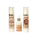 BNB Radiant Rice Trio ( Rice Sunscreen SPF - 50ml + Rice Serum 30ml+ Rice Cream - 50ml)